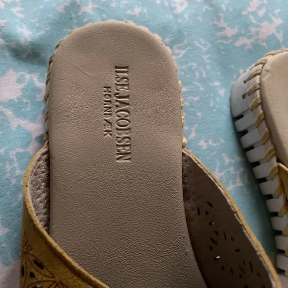 Ilse Jacobsen Black Tulip Slide Sandals Size US 8 /38 - Picture 2 of 4